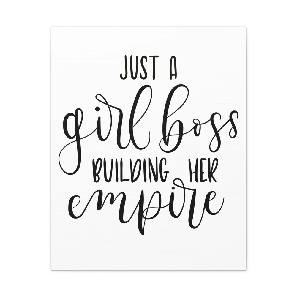Inspirational Wall Art Girl Boss Building Empire Motivation for Inspiring